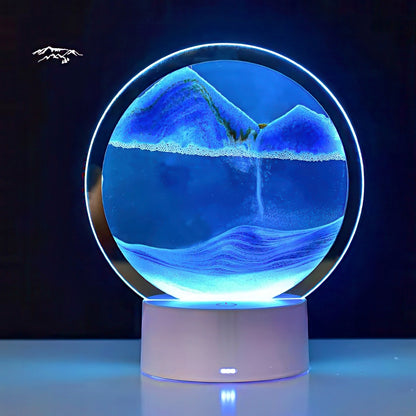 3D Moving Sand Art with Ambient Lighting