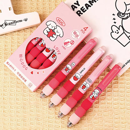 Cute Soft Grip Erasable Gel Pen Set