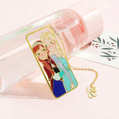 Disney Movie Frozen Elsa and Anna Metal Bookmark
