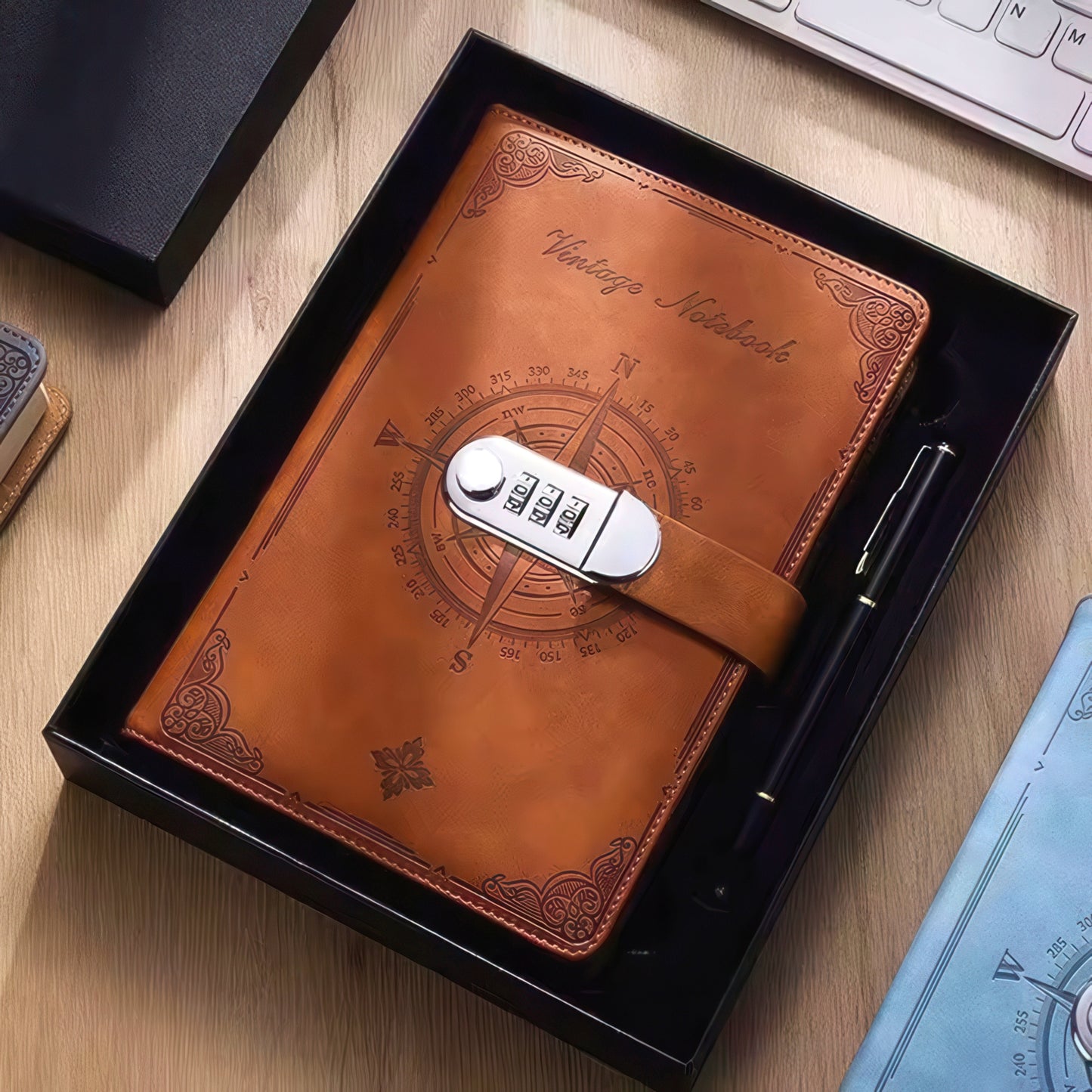 A5 Notebook with Combination Lock