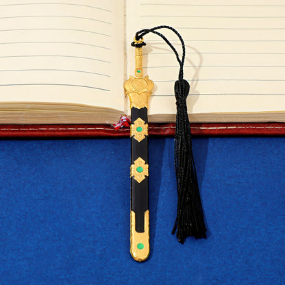 Wuxia Sword Shaped Metal Bookmark