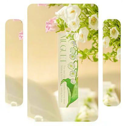 Pictures of Flowers Paper Bookmark Set