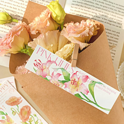 Pictures of Flowers Paper Bookmark Set