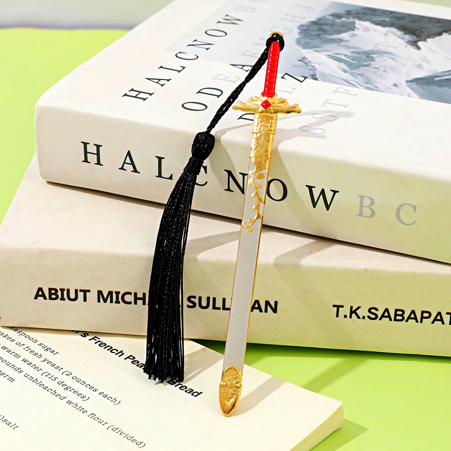 Wuxia Sword Shaped Metal Bookmark