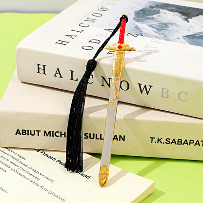 Wuxia Sword Shaped Metal Bookmark