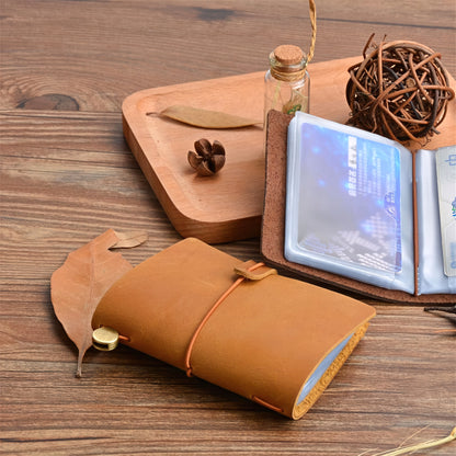 Dyed Leather Business Card Organizer