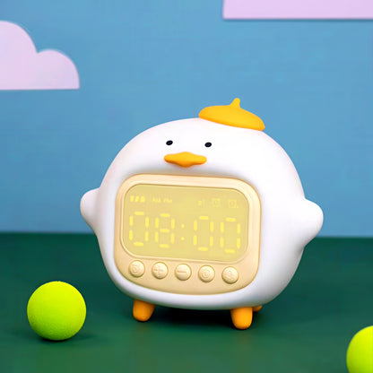 Cute Duck Alarm Clock with Nightlight