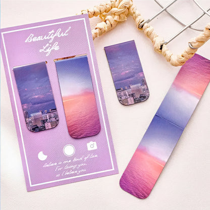 Beautiful Scenery Magnetic Bookmark Set