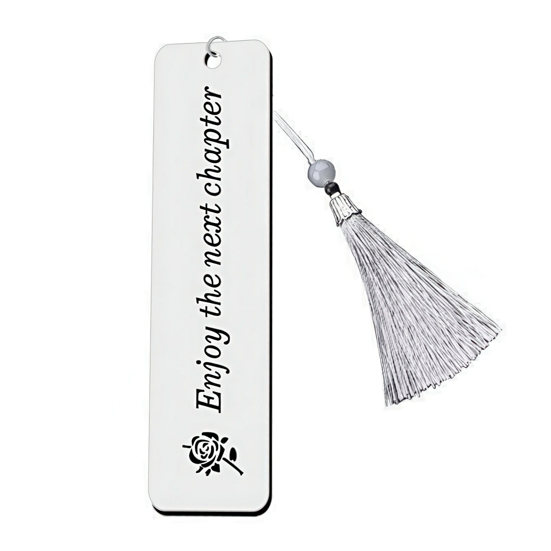 Stainless Steel Bookmark with Uplifting Message