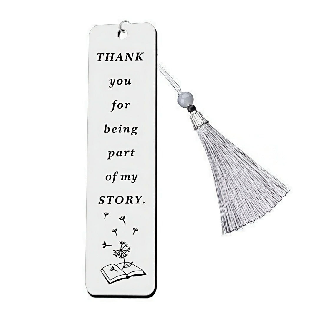 Stainless Steel Bookmark with Uplifting Message