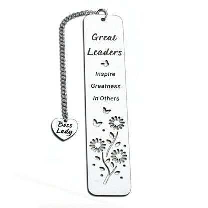 Stainless Steel Bookmark with Uplifting Message