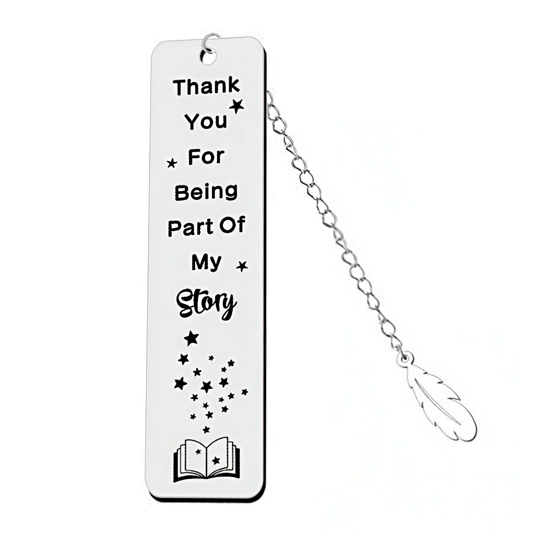Stainless Steel Bookmark with Uplifting Message