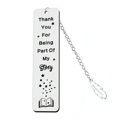 Stainless Steel Bookmark with Uplifting Message