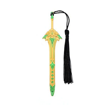 Wuxia Sword Shaped Metal Bookmark