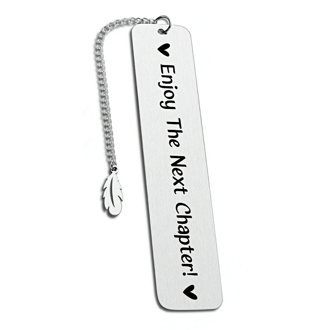 Stainless Steel Bookmark with Uplifting Message