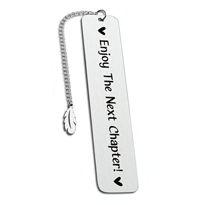 Stainless Steel Bookmark with Uplifting Message