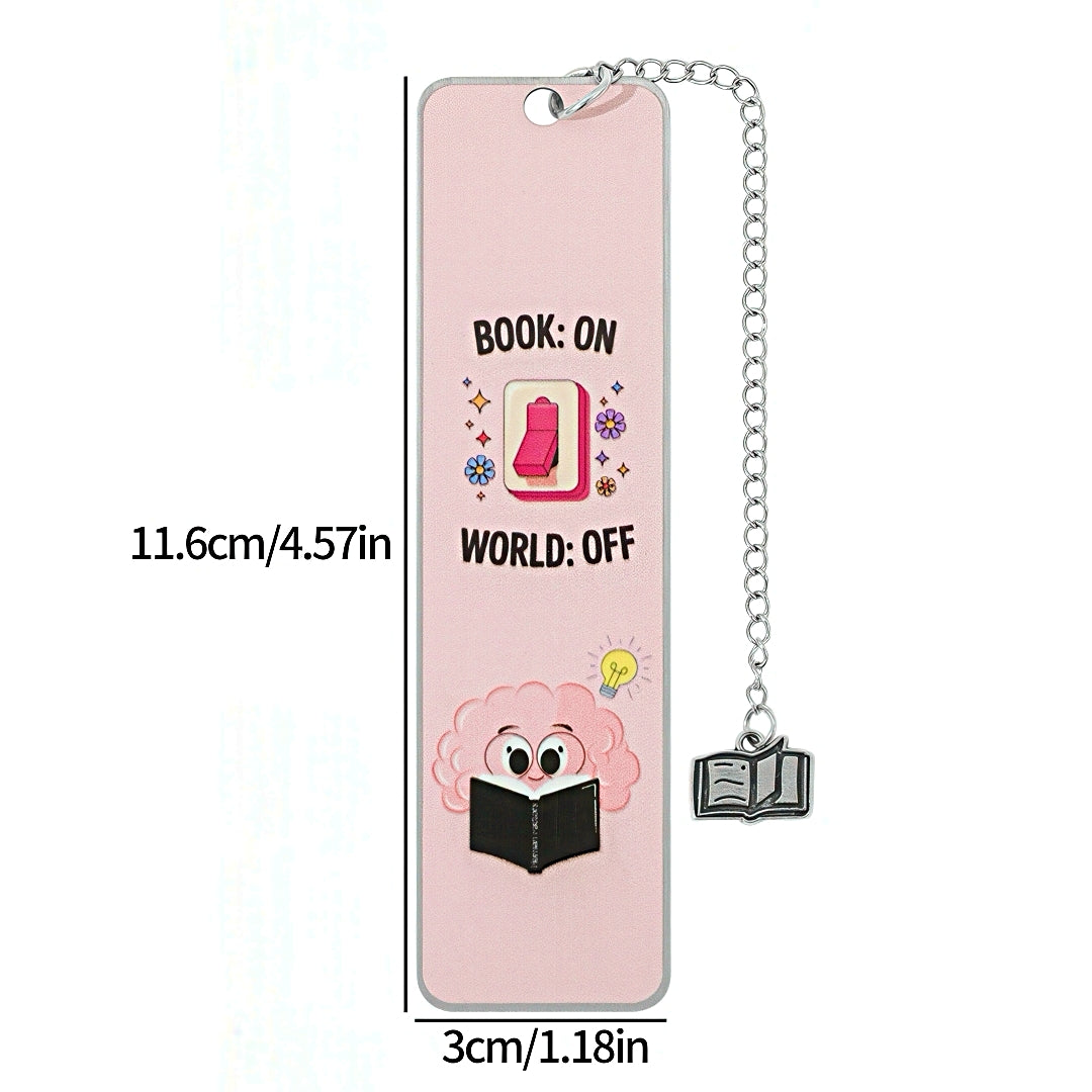 Bold Girl Style Stainless Steel Bookmark