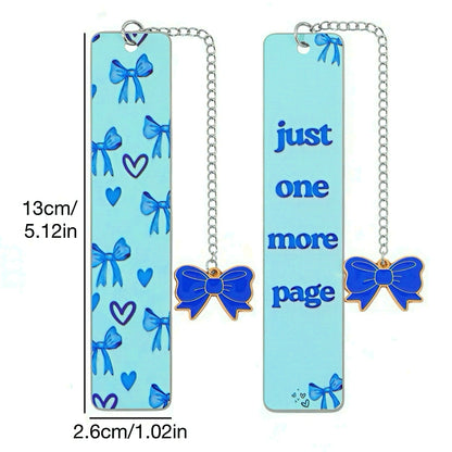 Cute Ribbon Themed Stainless Steel Bookmark