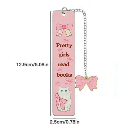 Cute Ribbon Themed Stainless Steel Bookmark