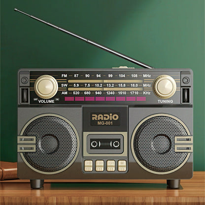 Portable Bluetooth Radio with Cassette Player Design