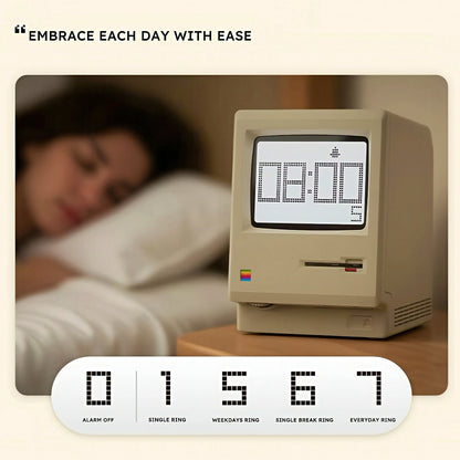 Retro Macintosh Shaped Alarm Clock