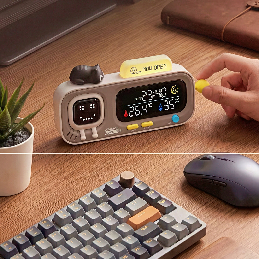 Digital Clock with Temperature and Humidity Meter