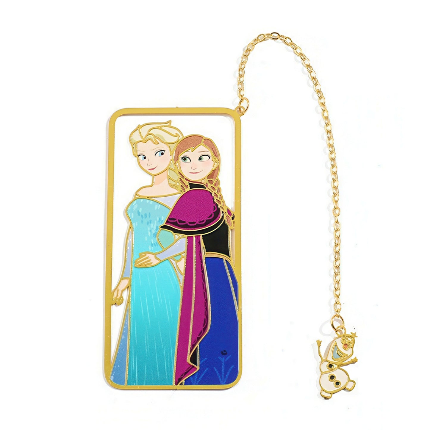 Disney Movie Frozen Elsa and Anna Metal Bookmark