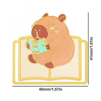 Cute Capybara Metal Bookmark