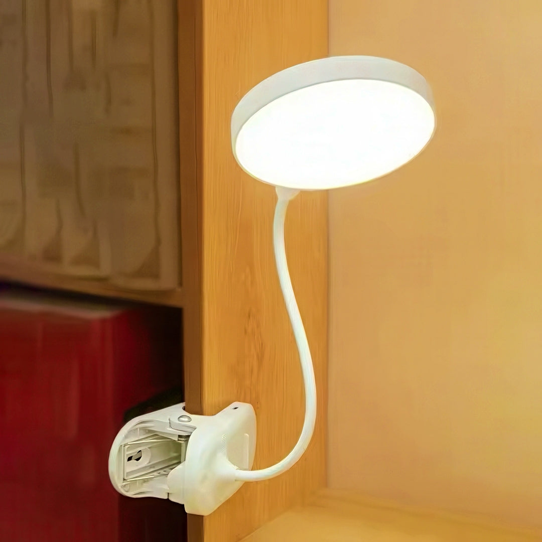Portable Clip-on LED Desk Lamp with Flexible Hose Neck