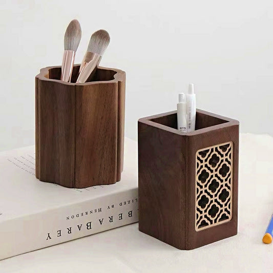 Aesthetic Wooden Pen Holder