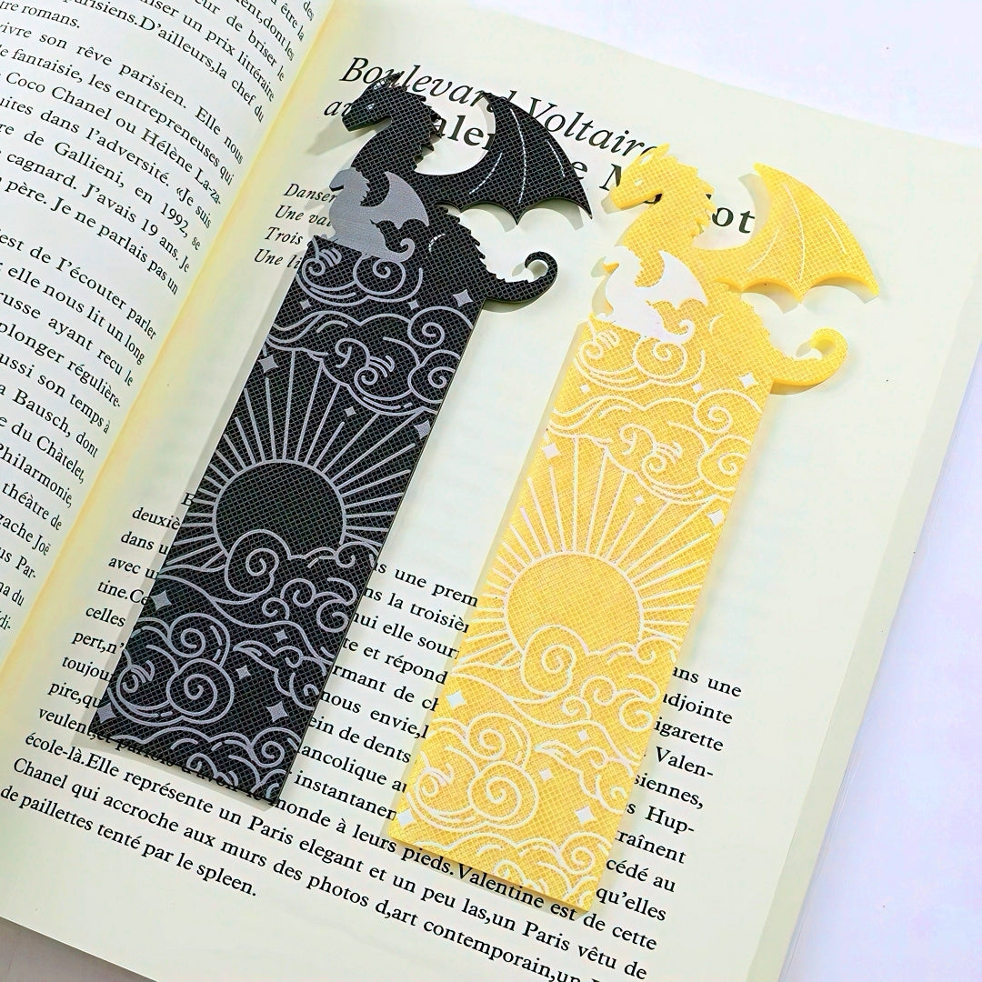 Fourth Wing Dragon Shaped Acrylic Bookmark