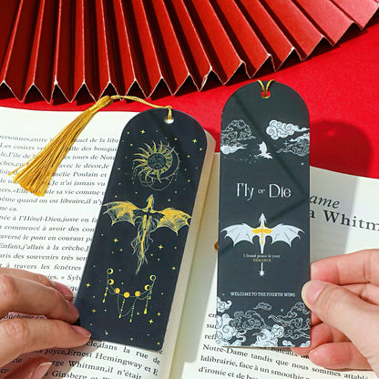 Fourth Wing Themed Acrylic Bookmark