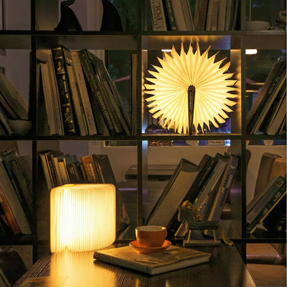 Portable Foldable Book Shaped Table Lamp