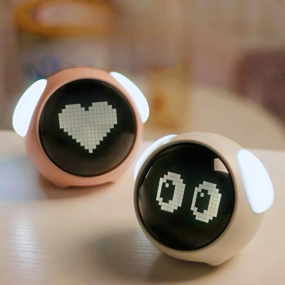 Cute Emoji Smart Alarm Clock with Nightlight