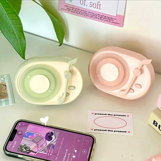 Cute Portable Bluetooth Speaker with Record Player Design
