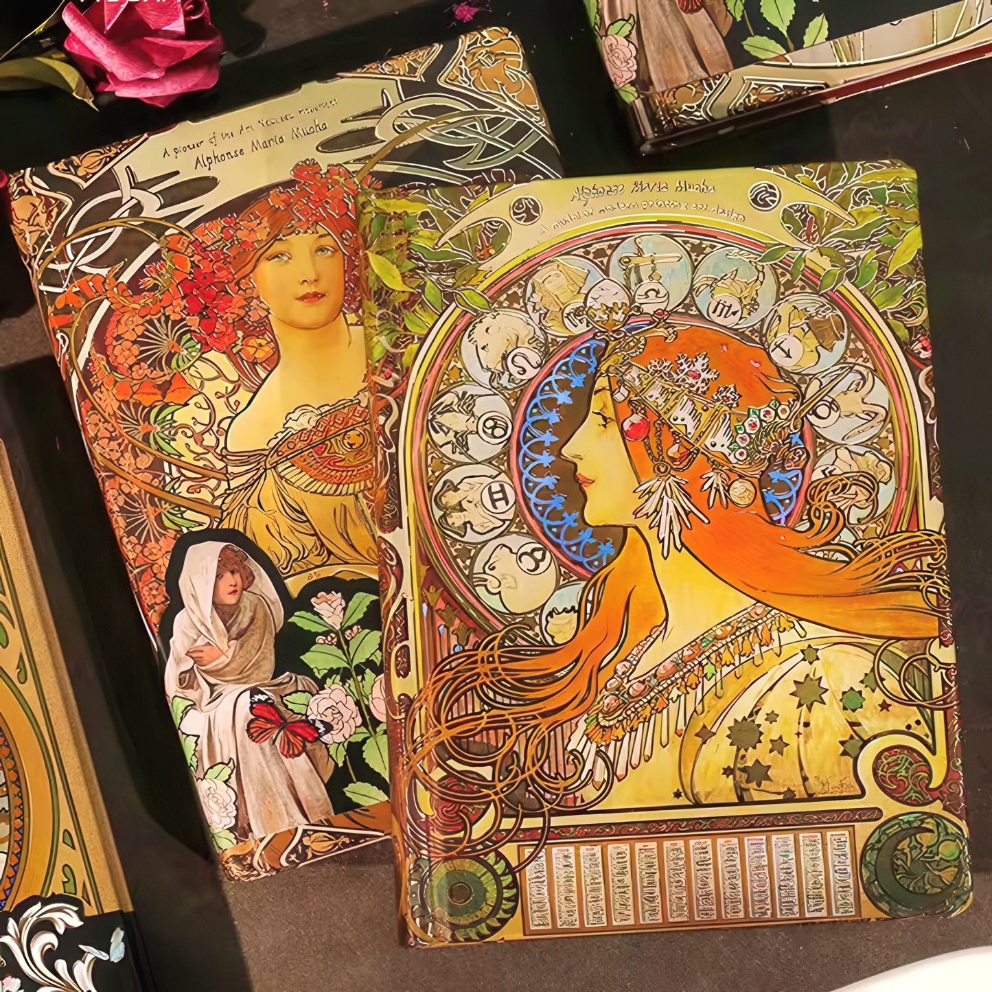 Alphonse Mucha Paintings Hardcover Journal