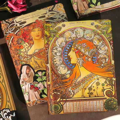 Alphonse Mucha Paintings Hardcover Journal