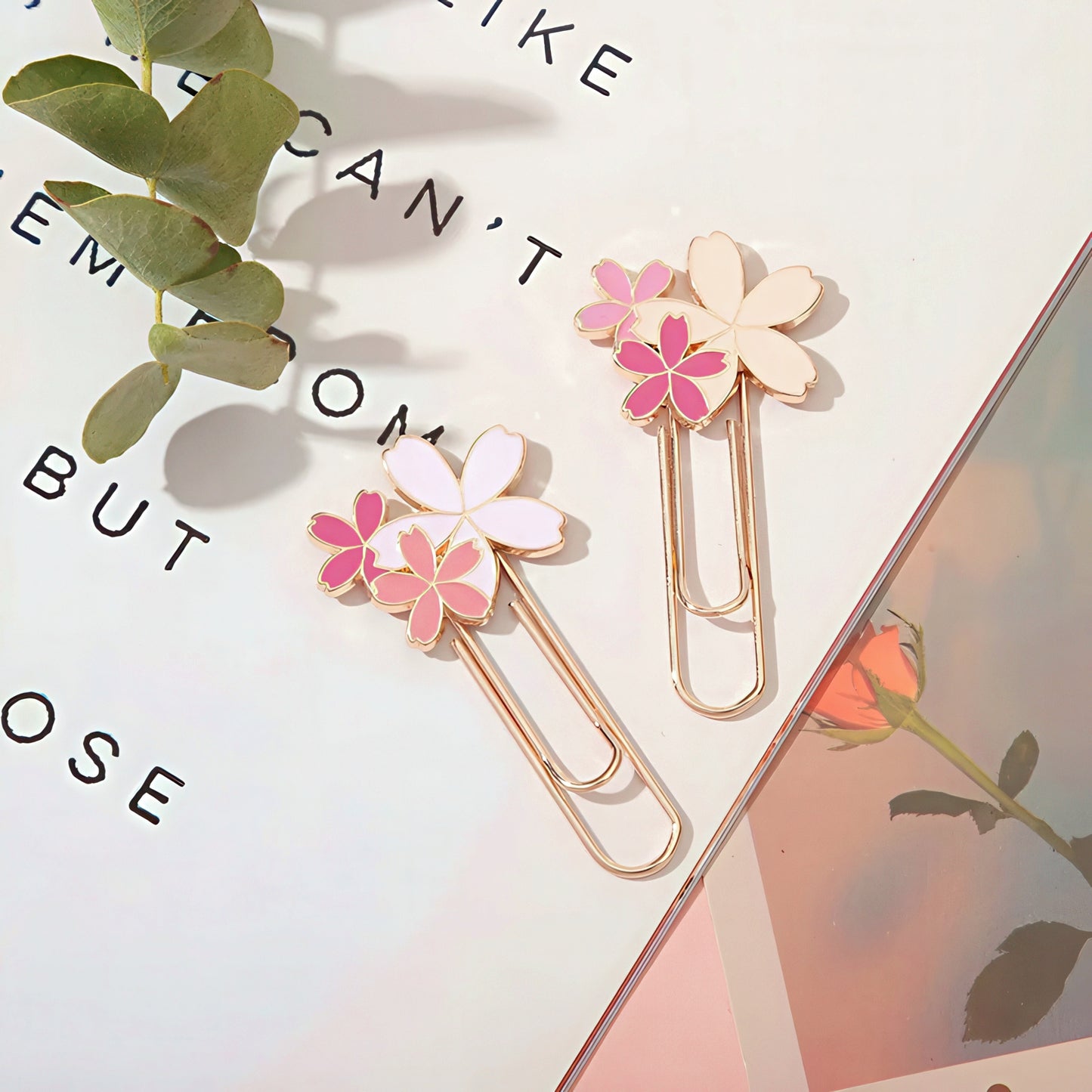 Cherry Blossoms Metal Paper Clip