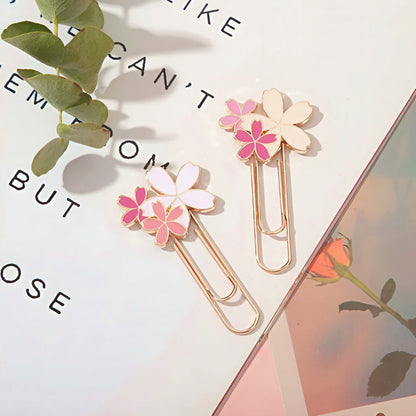 Cherry Blossoms Metal Paper Clip