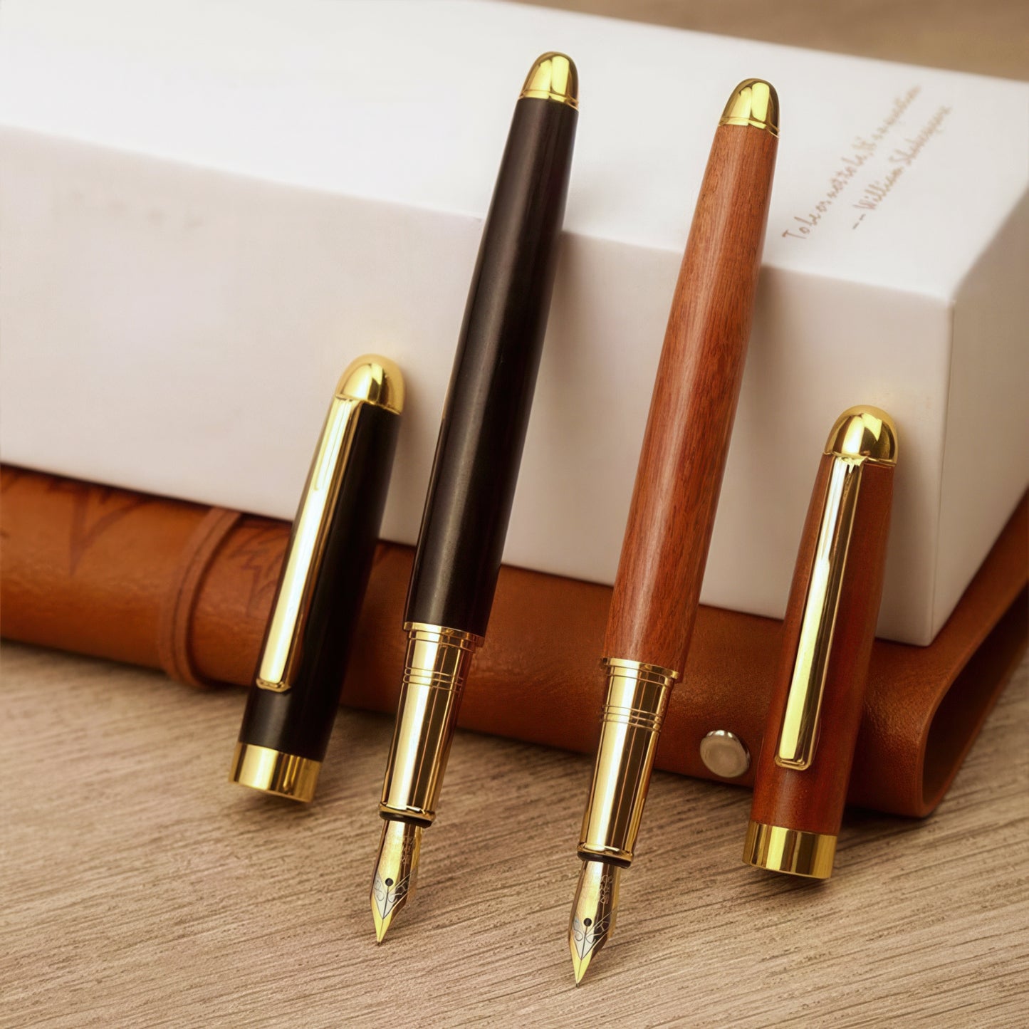 Business Signature Wooden Fountain Pen