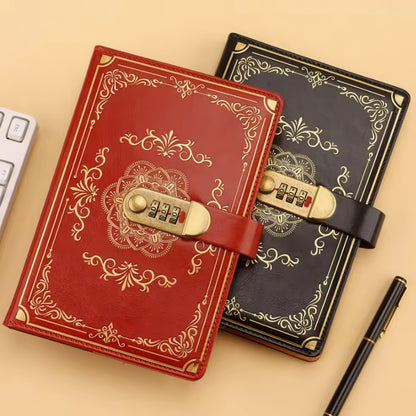 A5 Vintage Style Notebook with Combination Lock