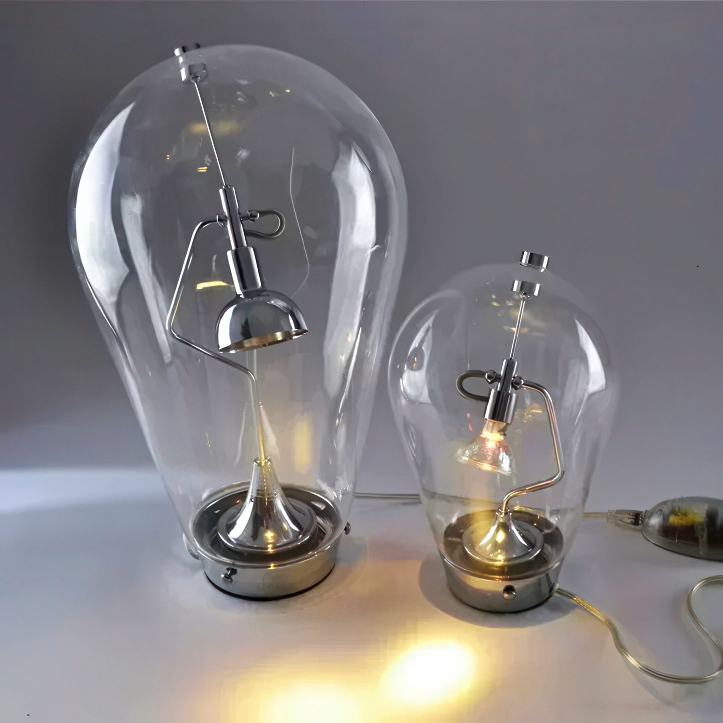 Italian Design Dimmable LED Blown Glass Desk Lamp