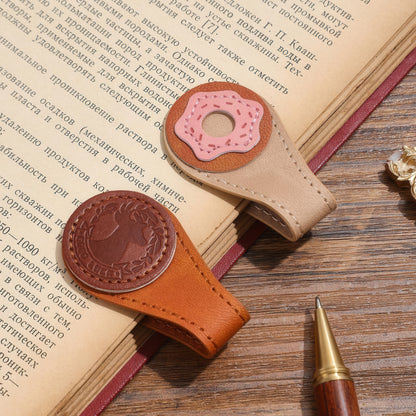 Timeless Magnetic Leather Bookmark