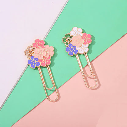 Cherry Blossoms Metal Paper Clip