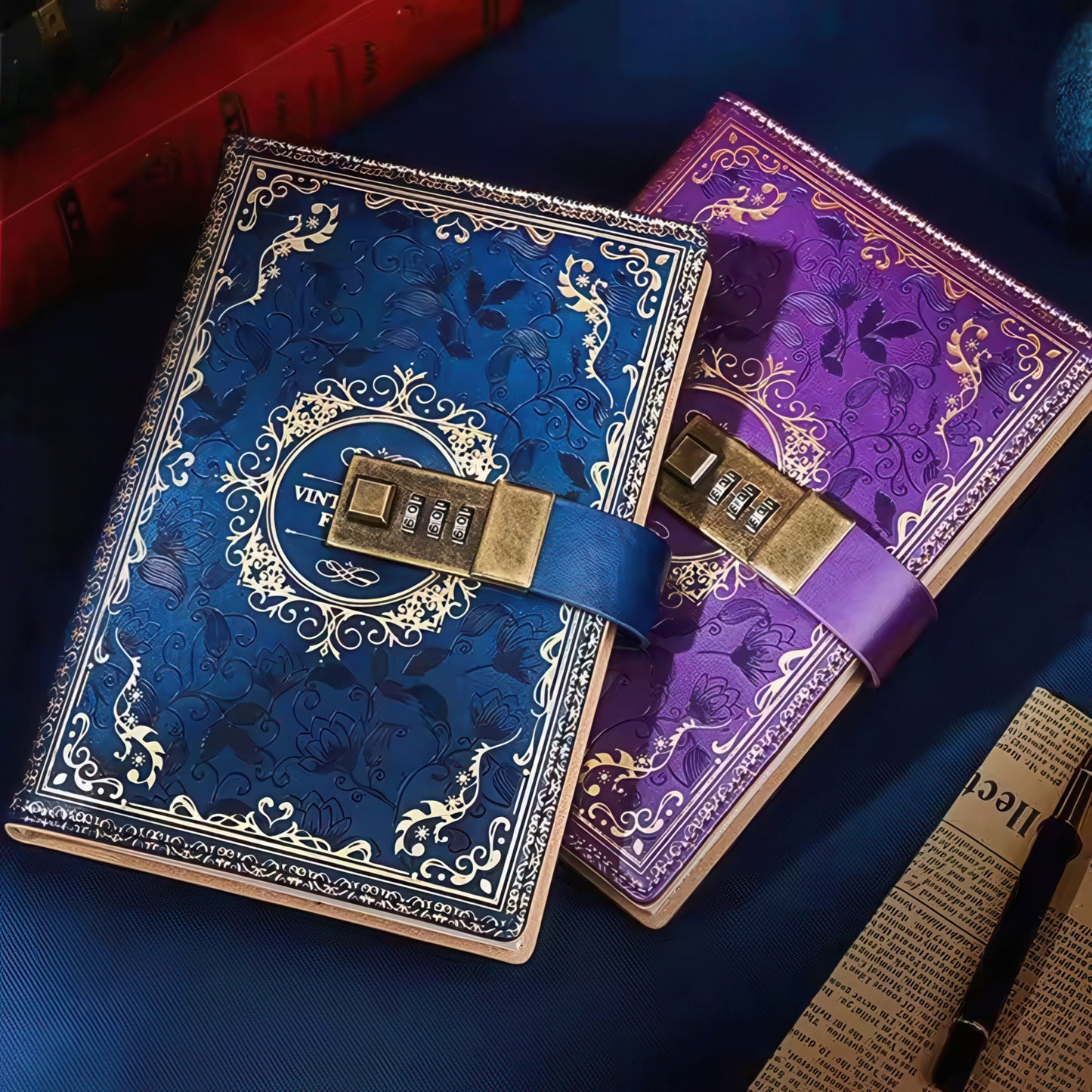 B6 Vintage Style Notebook with Combination Lock