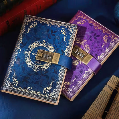 B6 Vintage Style Notebook with Combination Lock
