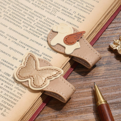 Timeless Magnetic Leather Bookmark