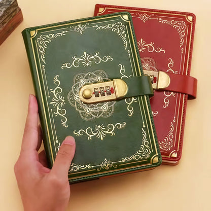 A5 Vintage Style Notebook with Combination Lock