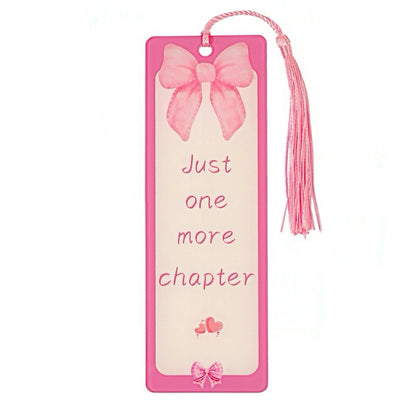 Cute Girly Acrylic Bookmark with Tassel