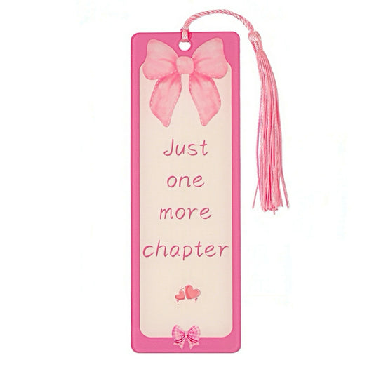 Cute Girly Acrylic Bookmark with Tassel